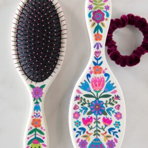 Wet / Dry Detangling Hairbrush - Cream