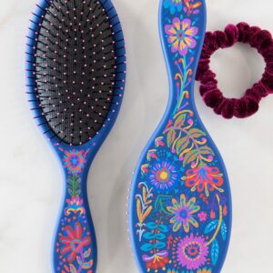 Wet / Dry Detangling Hairbrush - Navy