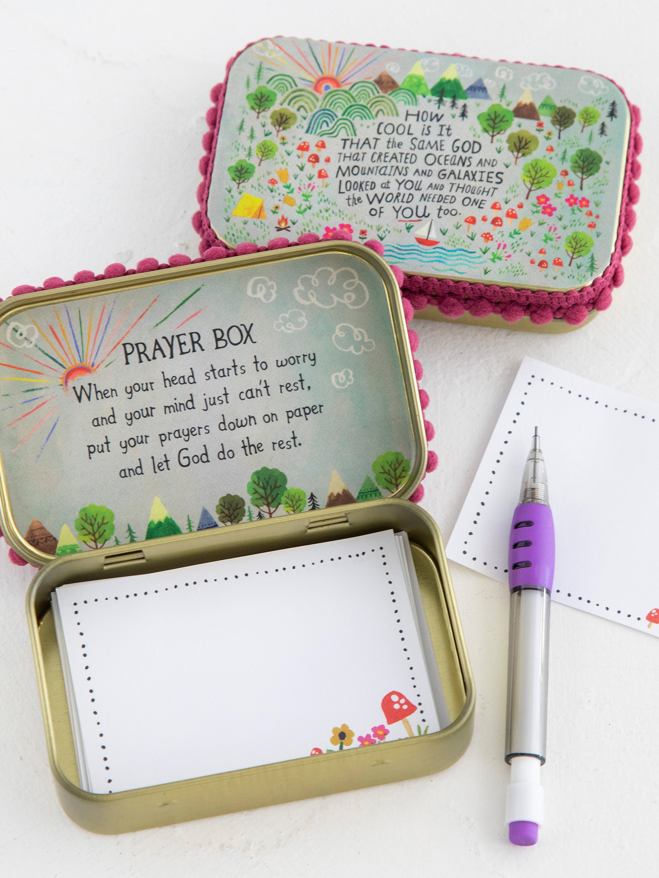 Tin Prayer Box - God Created You