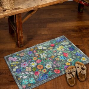 Chenille Rug, 2' x 3' - Wildflower