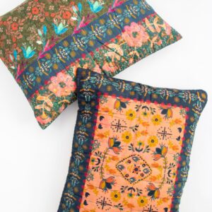 Bungalow Reversible Cotton Shams, Set of 2 - Maia