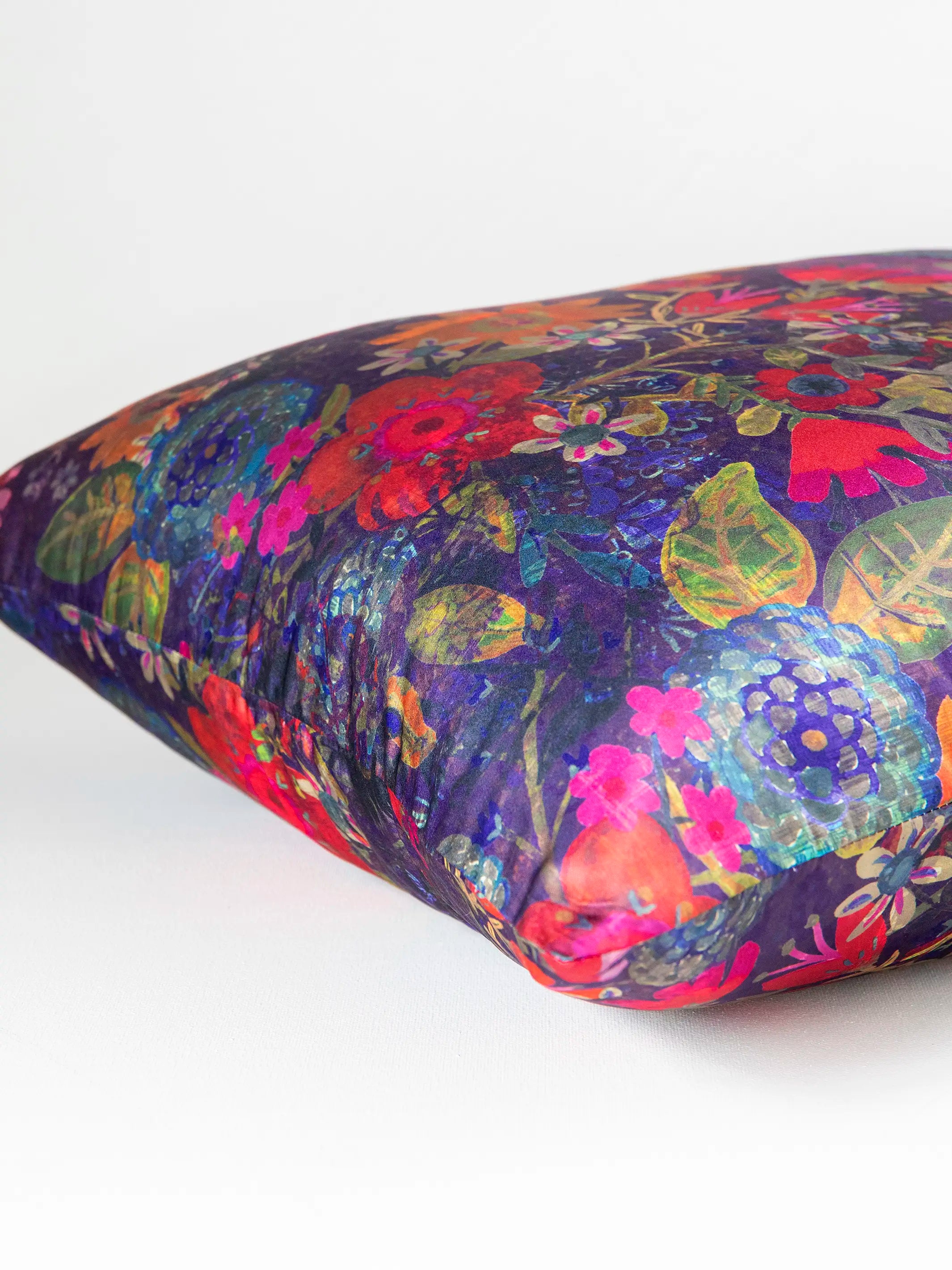 Satin Pillowcase - Dark Floral Garden - Image 3