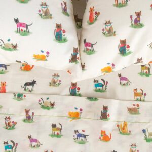 Sooo Soft Cotton Sheet Set - Curious Cats