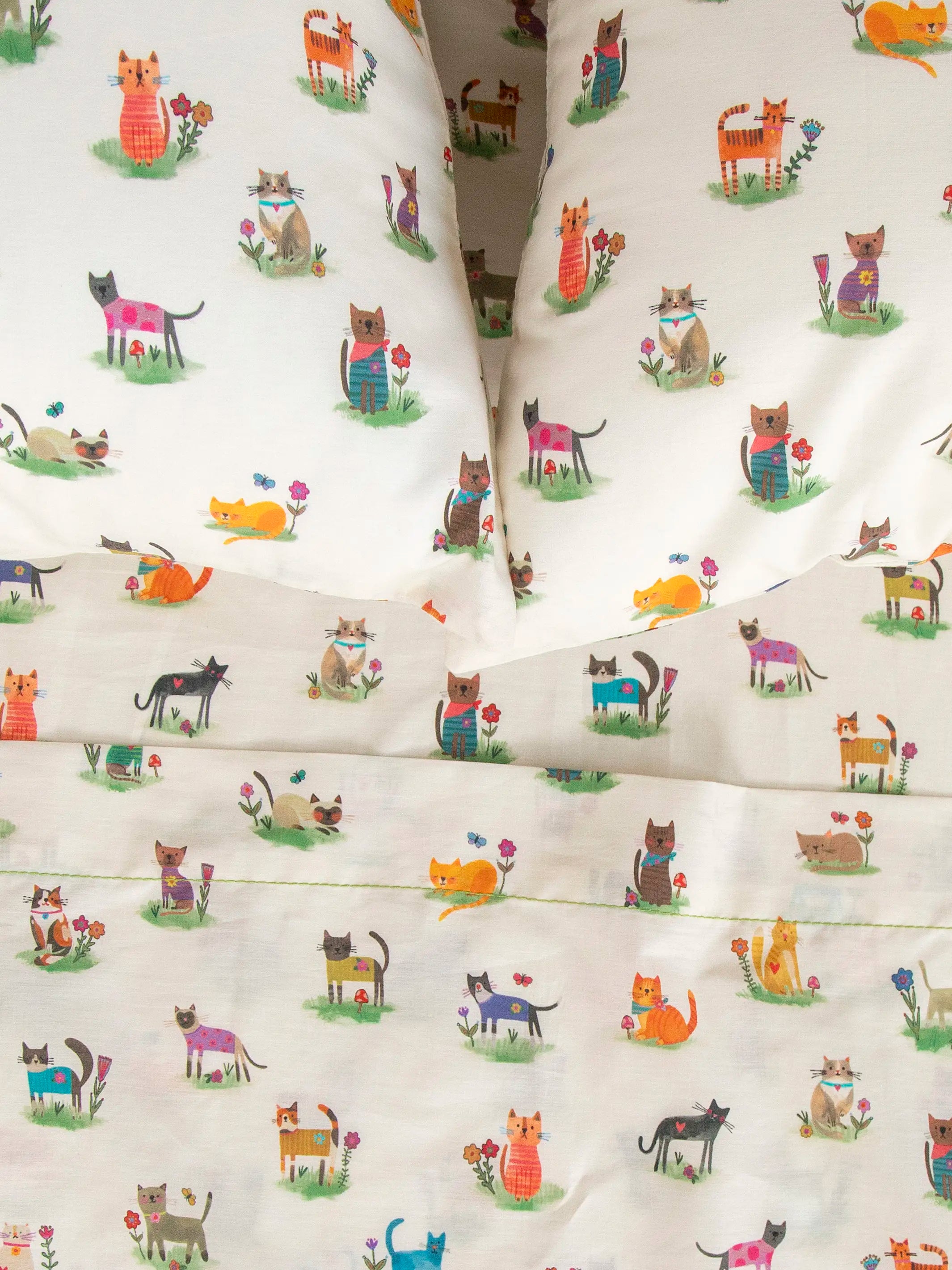 Sooo Soft Cotton Sheet Set - Curious Cats