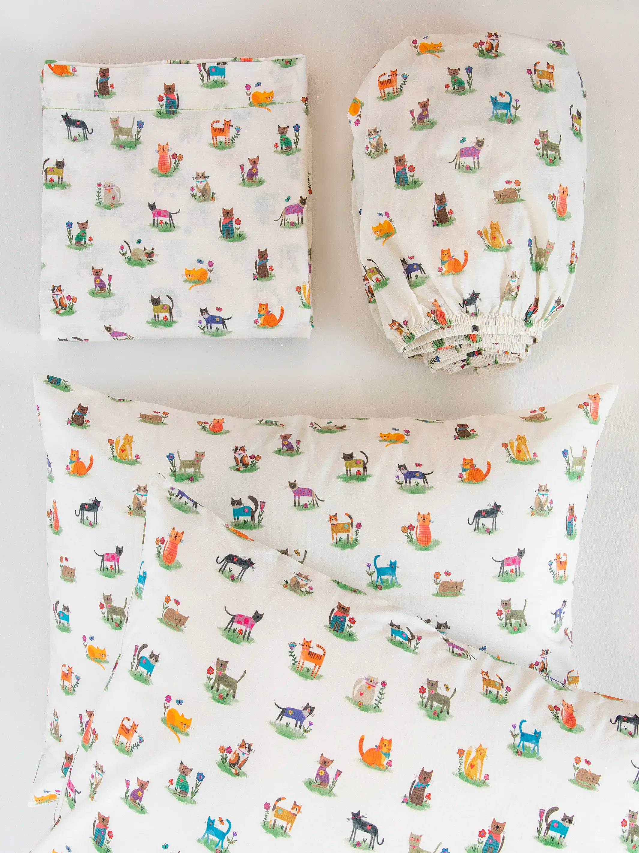 Sooo Soft Cotton Sheet Set - Curious Cats - Image 3