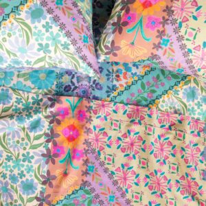 Sooo Soft Cotton Sheet Set - Folk Flower Patchwork