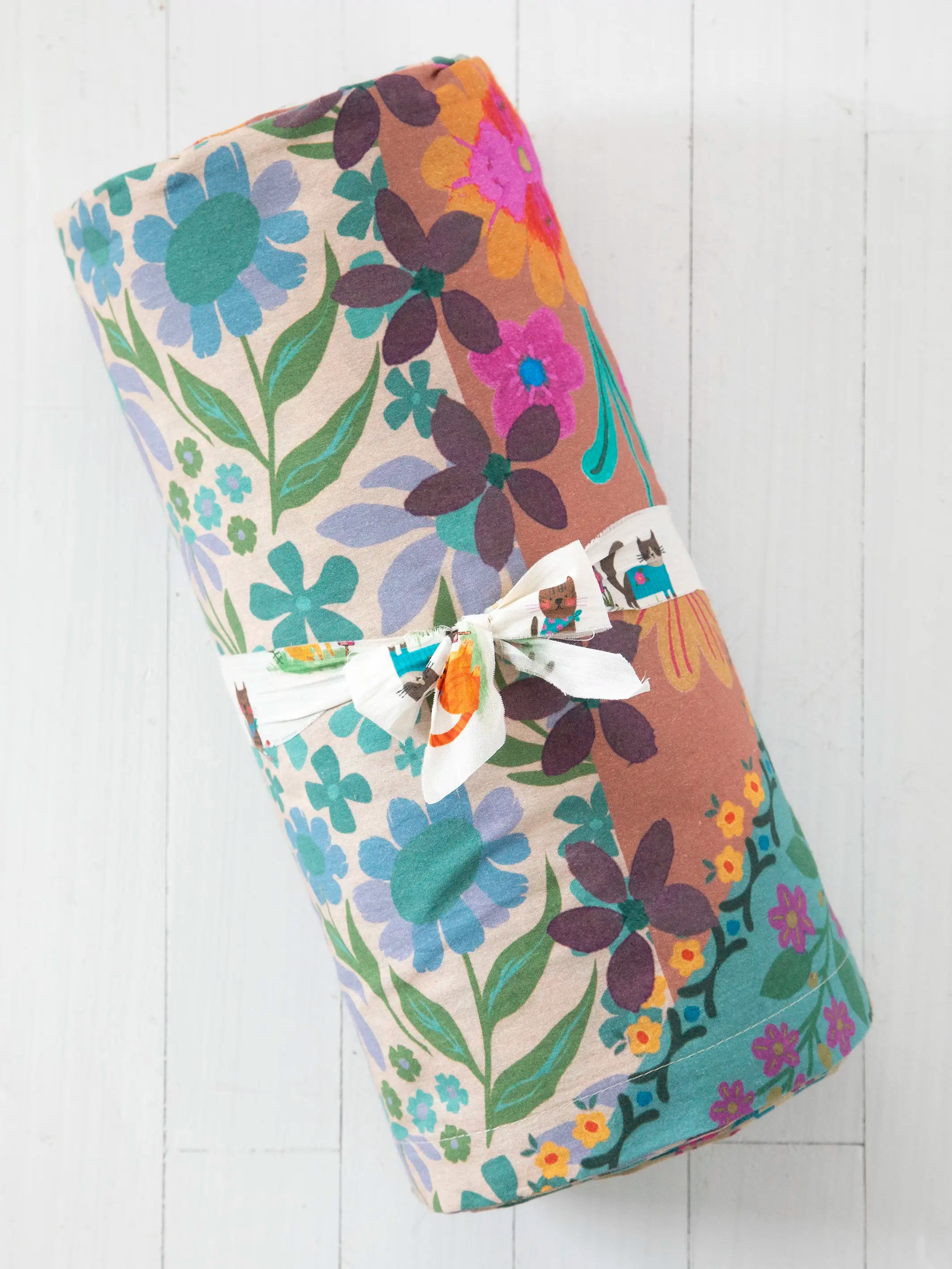 Sooo Soft Cotton Sheet Set - Folk Flower Patchwork - Image 3