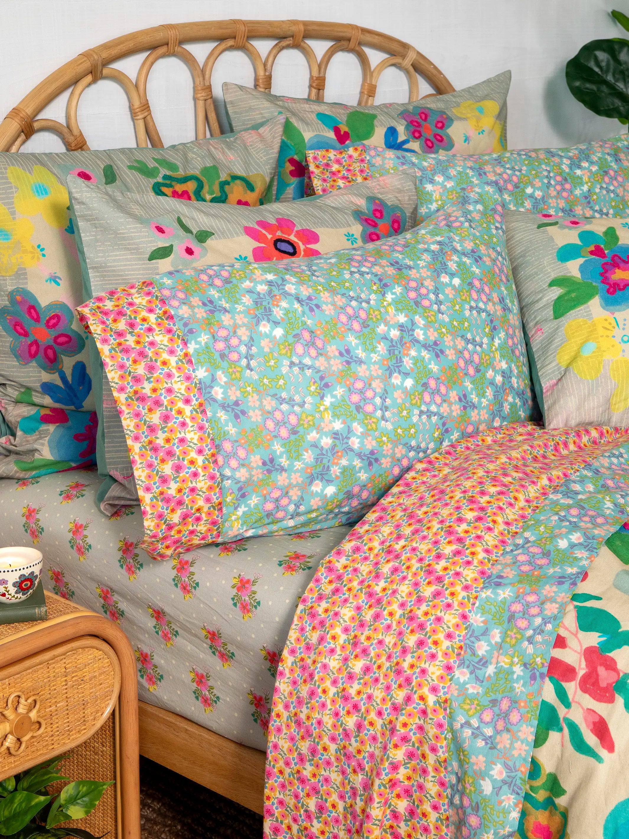 Mix & Match Cotton Sheet Set - Serene - Image 2