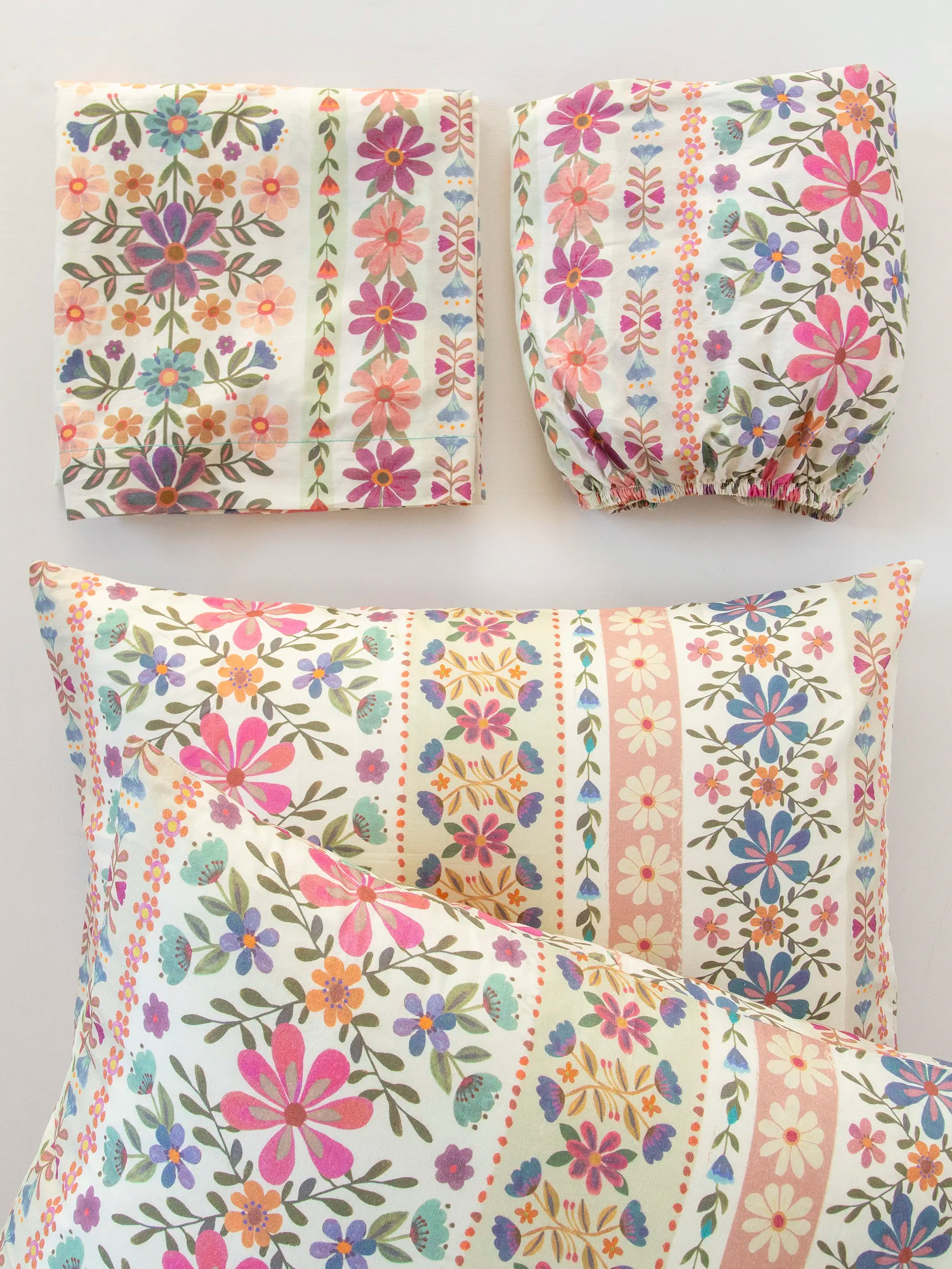 Sooo Soft Cotton Sheet Set - Wildflower Rows - Image 2