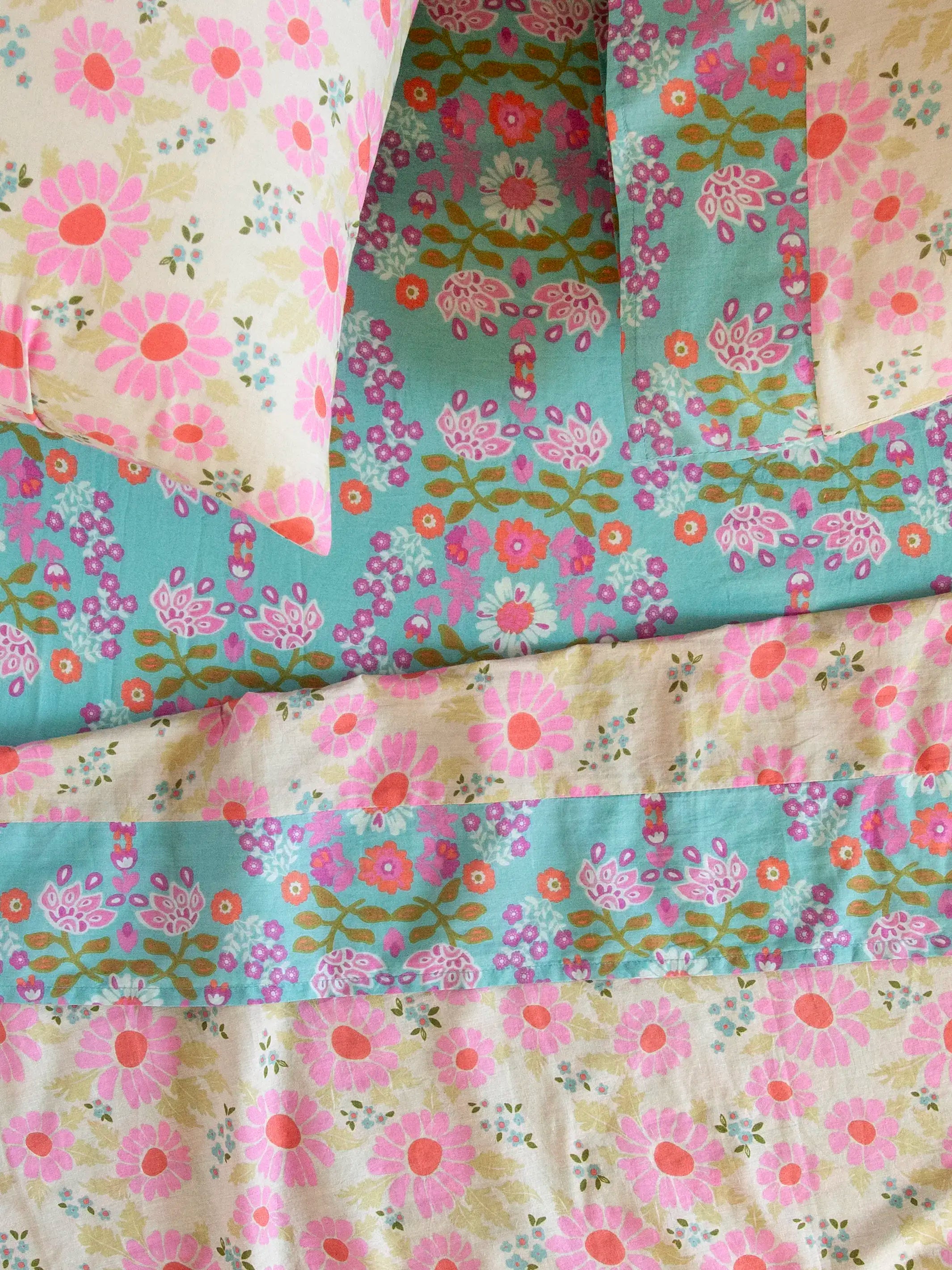 Mix & Match Cotton Sheet Set - Daisy Dreams
