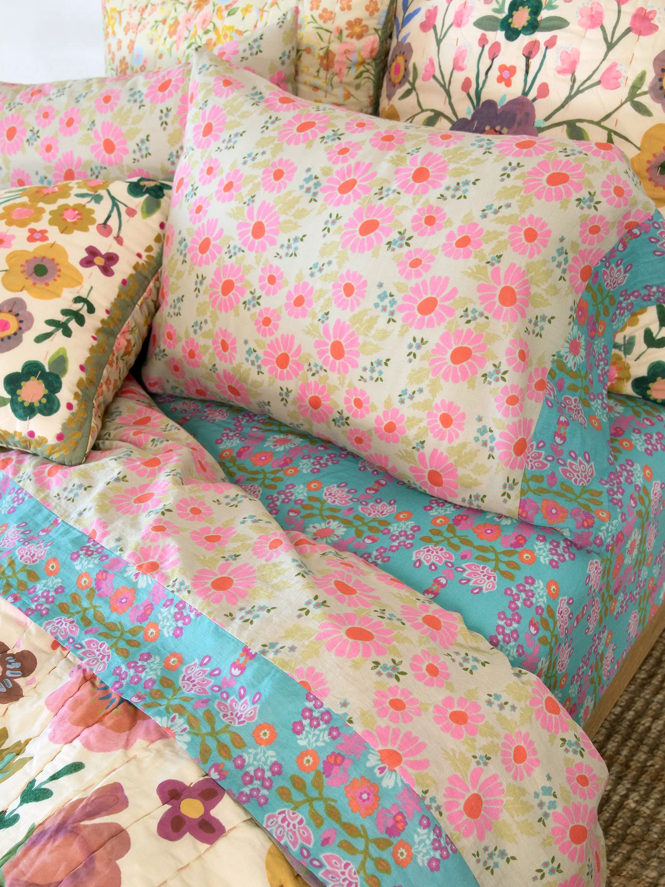 Mix & Match Cotton Sheet Set - Daisy Dreams - Image 3