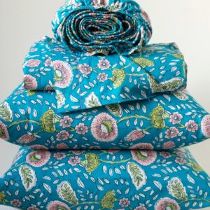 Alternative view of Sooo Soft Cotton Sheet Set - Blue Floral Vines