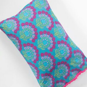 Alternative view of Mix & Match Trim Cotton Pillowcase - Meadow Medallion