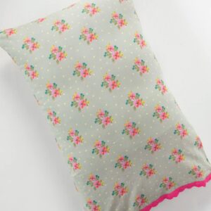 Alternative view of Mix & Match Trim Cotton Pillowcase - Grey Nora