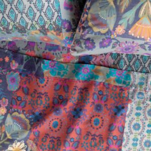 Sooo Soft Cotton Sheet Set - Blue Patchwork