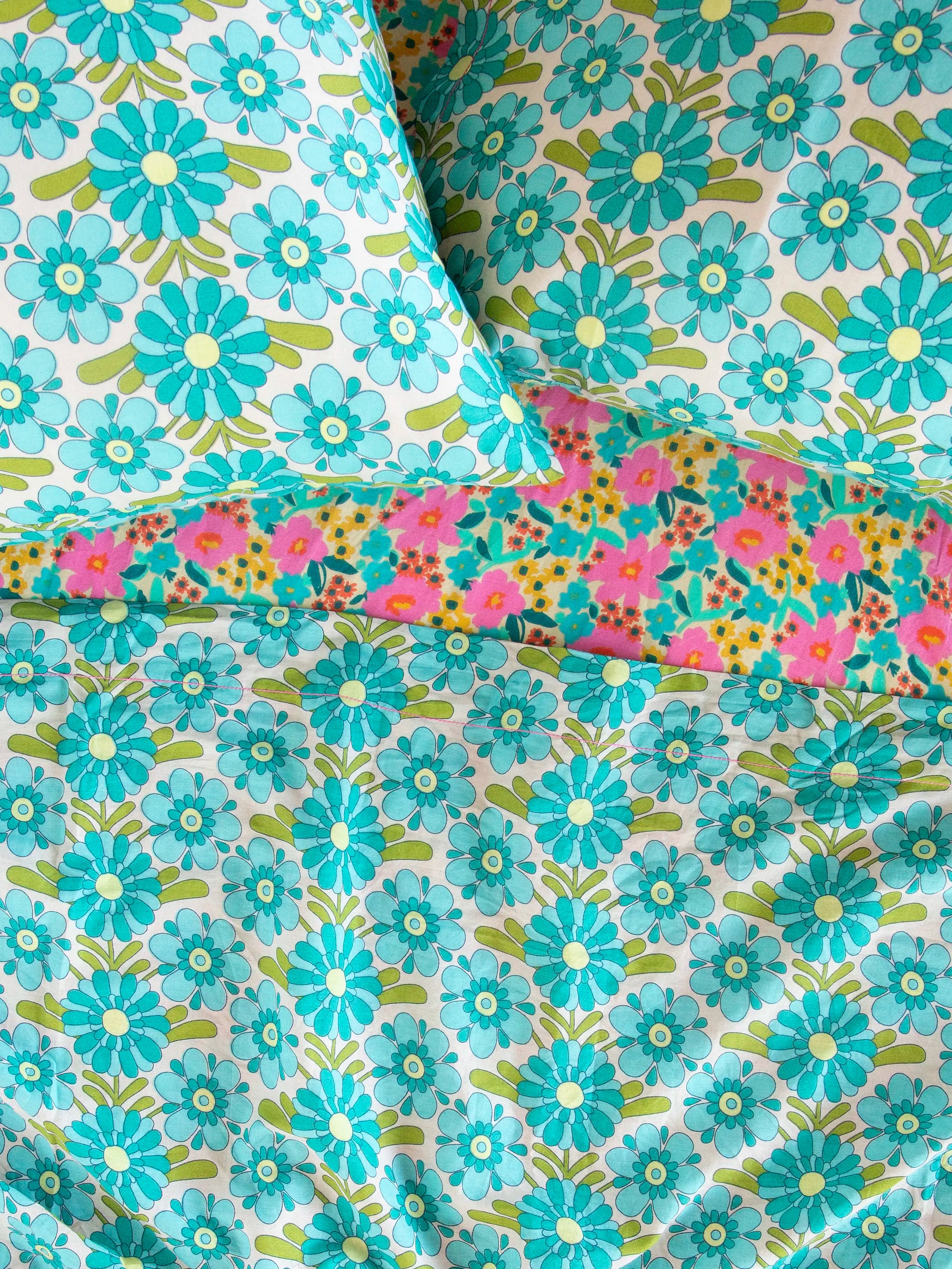 Mix & Match Cotton Sheet Set - Retro Flora