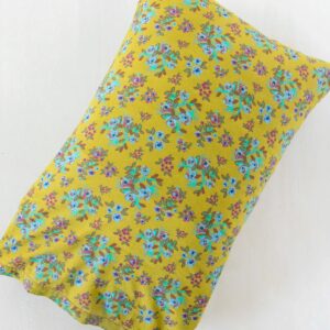 Mix & Match Cotton Pillowcase, Single - Chartreuse Bouquet Blooms