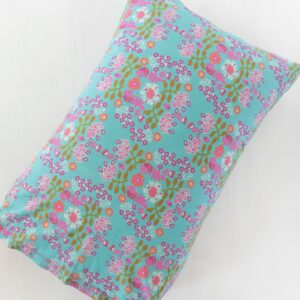 Mix & Match Cotton Pillowcase, Single - Turquoise Motif