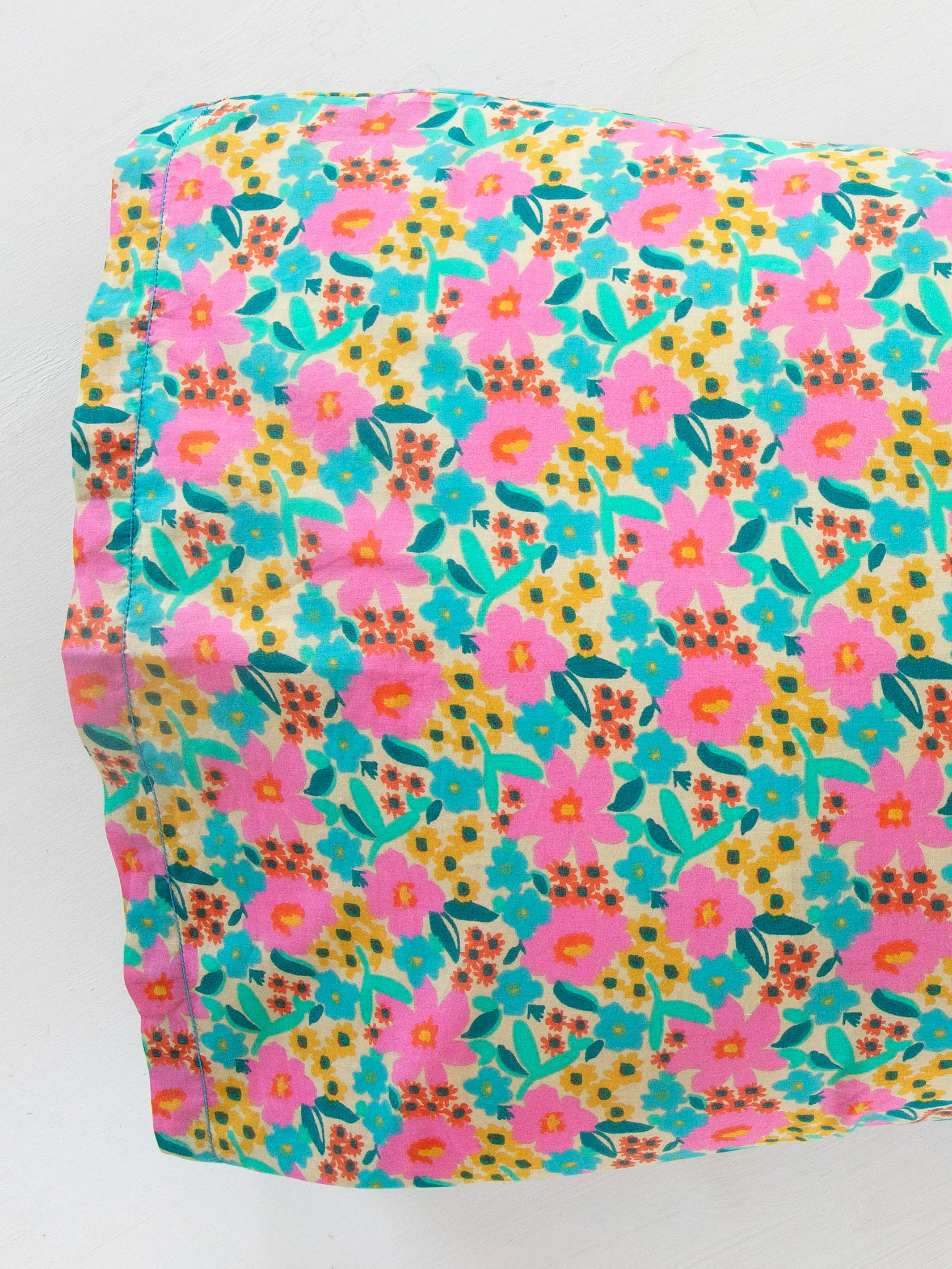 Mix & Match Cotton Pillowcase, Single - Retro Calico - Image 6