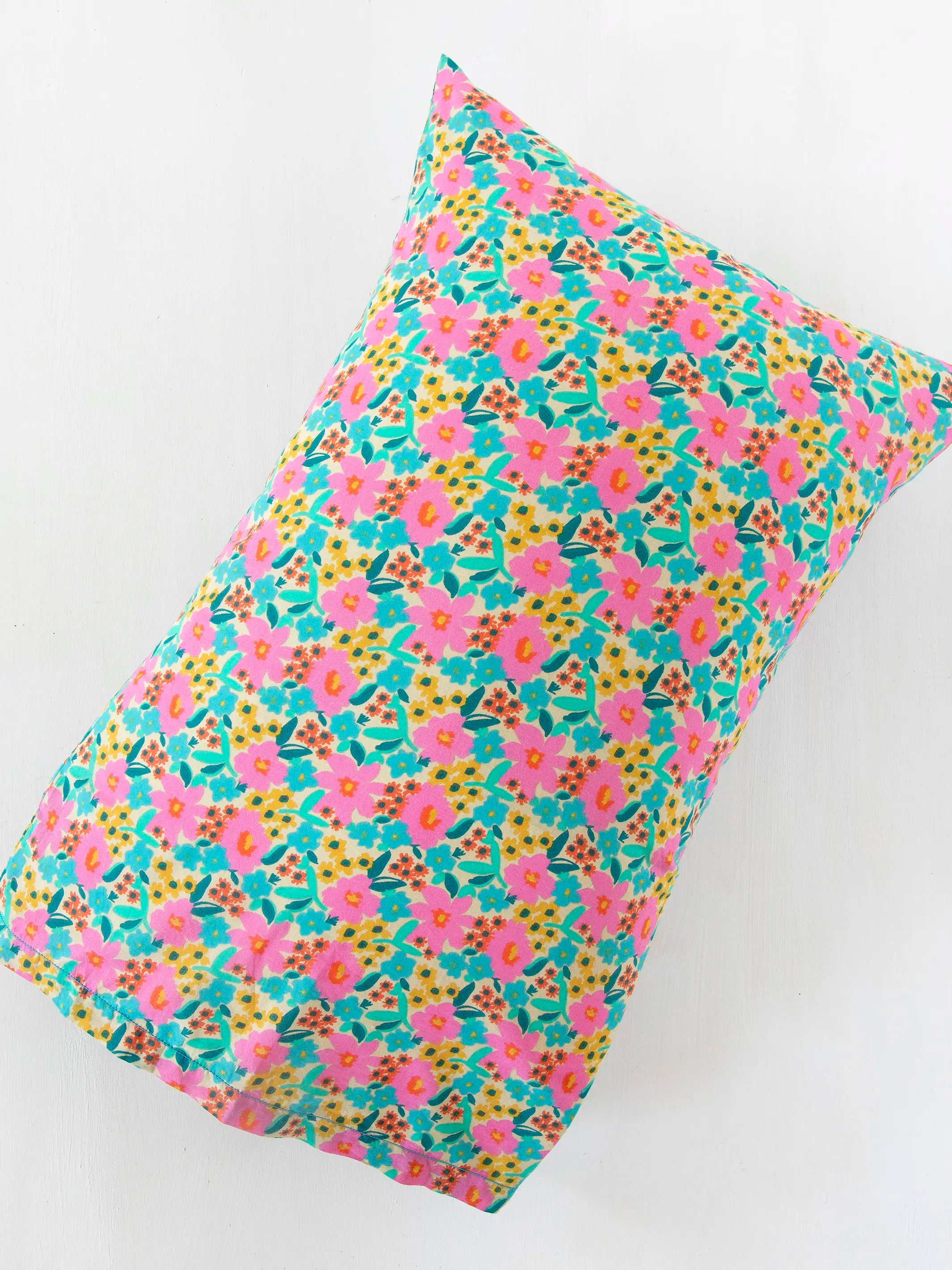 Mix & Match Cotton Pillowcase, Single - Retro Calico