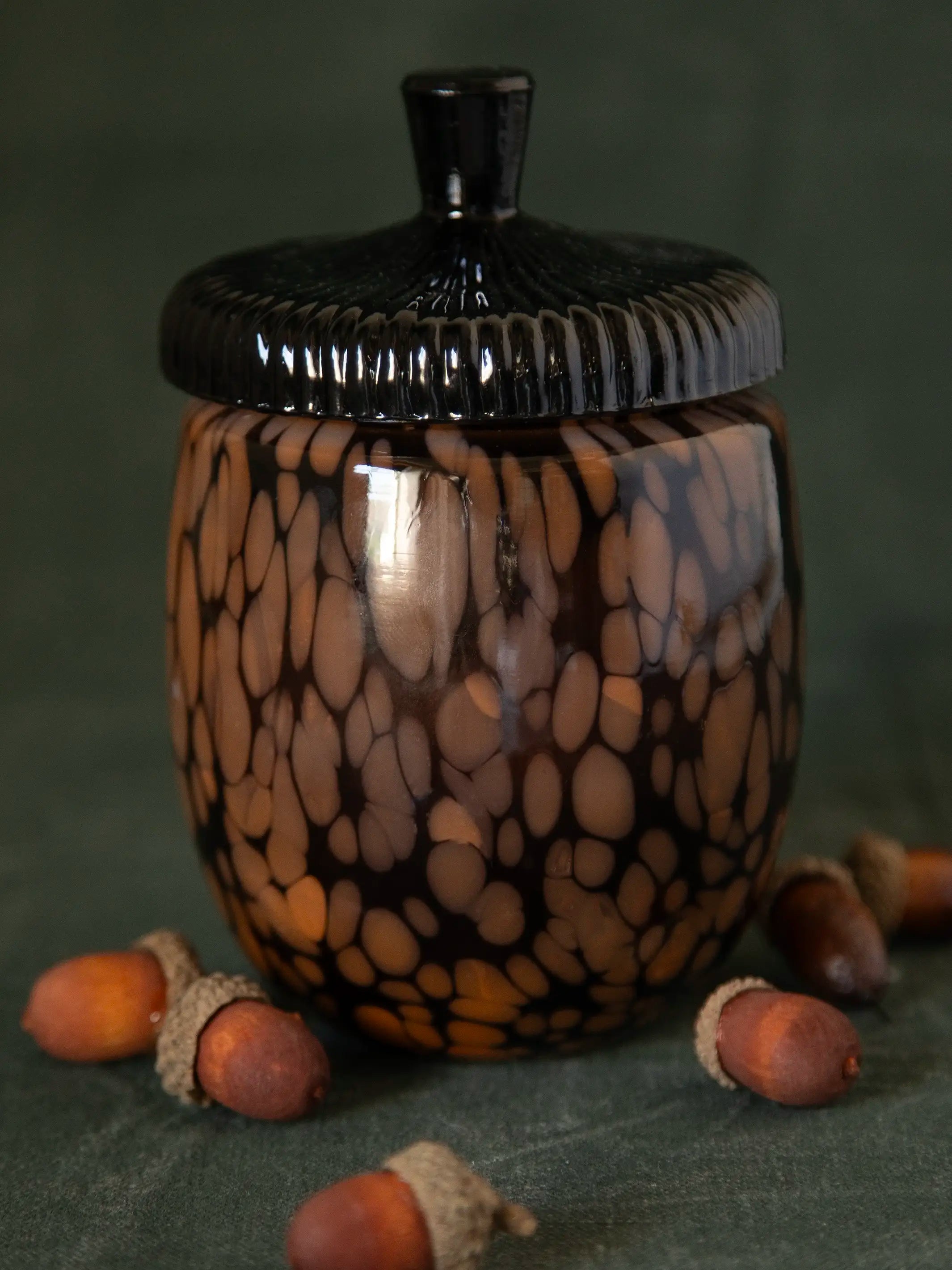 Glass Acorn Candle - Image 2
