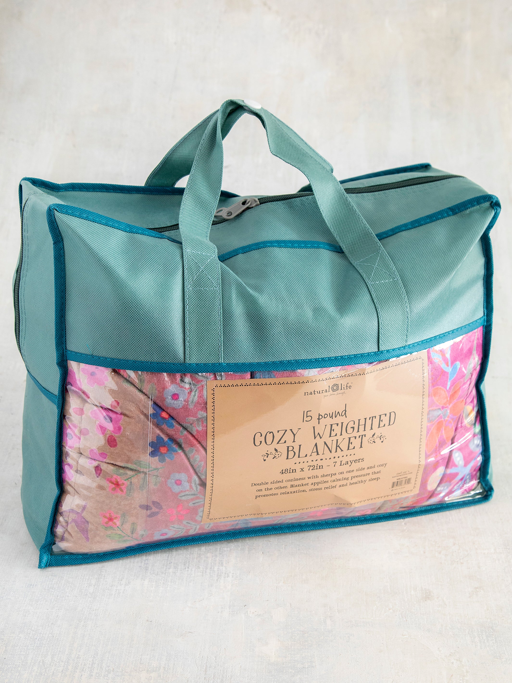 Cozy Weighted Blanket - Jewel Border - Image 4