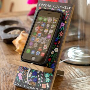 Alternative view of Wooden Phone Stand - Spread Kindness