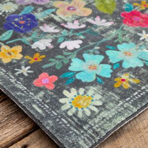 Alternative view of Chenille Rug, 2' x 3' - Wildflower